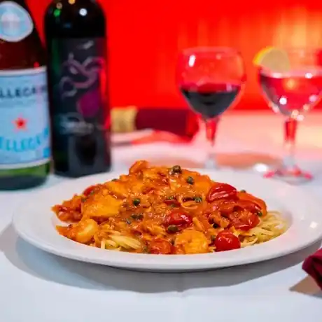 Dining room at Carlucci's Grill, a family-owned Italian restaurant in Princeton Junction, NJ